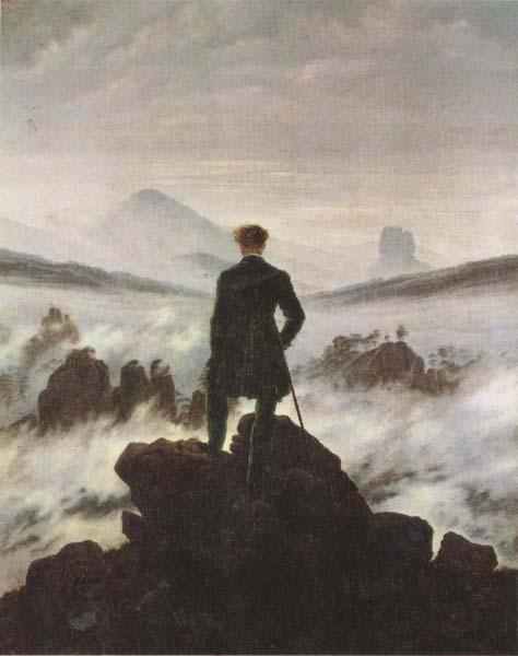 Caspar David Friedrich Wanderer Watching a Sea of Fog (mk45) China oil painting art